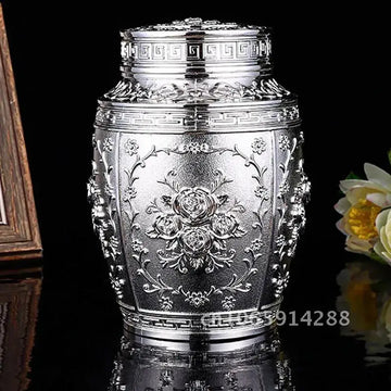 Metal Pets Urns Puppy Funeral Box Memorials & Funerary Human Memorial Casket Animal Memory Urns Coffin Death Dog Ashes Cat