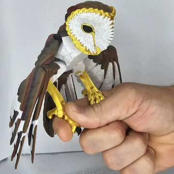 3D Printed Simulated Animal Owl Ornament Can Be Used for Desktop Decoration and Children's Toys