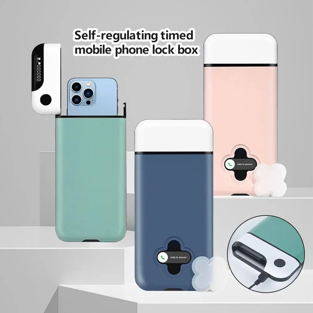Cell Phone Lock Box With Timer For IPhone And Android Self-Discipline Box Exam Student Internet Addiction Home Storage Case