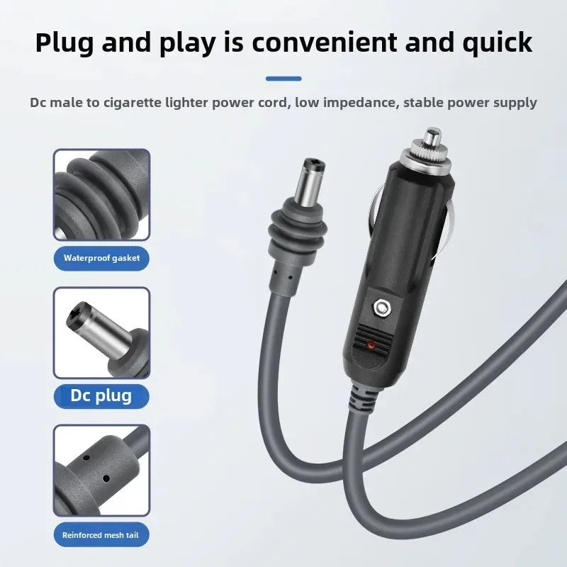 For Starlink Mini DC Power Cable Direct To Cigaretter 12V Adapter Power Cable For Starlink Mini Waterproof 1M/2M/3M/5M