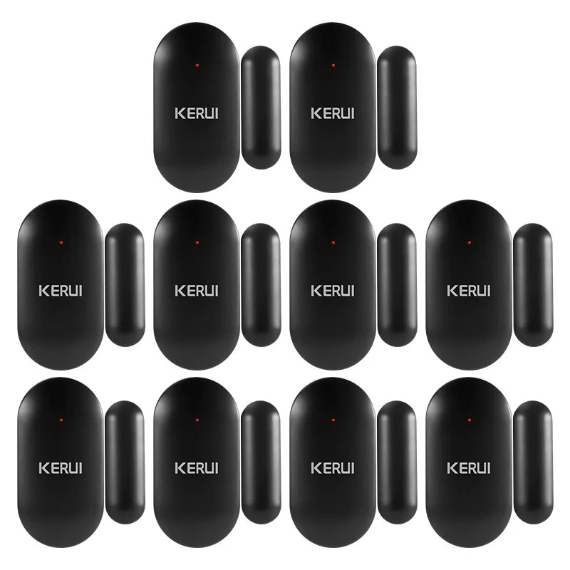 KERUI 10pcs MC11 Door Sensor 433MHz Wireless Window Magnet Sensor Detector For W202 Home Security Alarm System Burglar An-theft