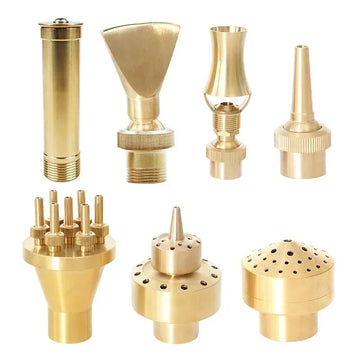Swimming Pool Decorative Fountain Nozzles Brass Jet 1'' 1/2'' 3/4'' Spray Nozzle Adjustable Sprinklers Outdoor Garden Pond