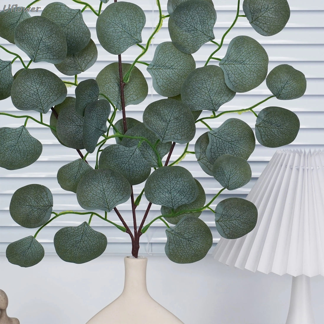 Eucalyptus Leaf Vine Artificial Plant Christmas Decoration Fake Flowers for Home Garden Wedding Rose Arch Scrapbooking Vase