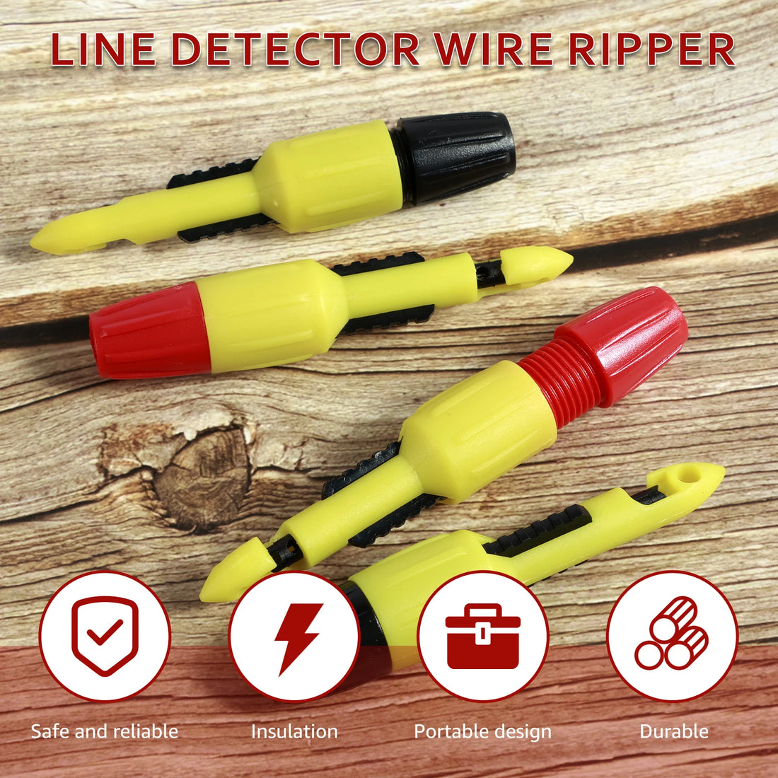 4PC Wire Piercing Probe Insulation Piercing Clip Wire Piercing Tool for Multimeter Voltage Thermometer Voltmeter Testing 2mm 4mm