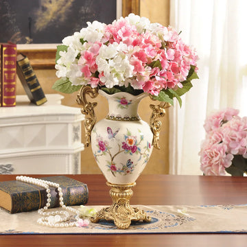 Decoration Home Furnishing Room Decor Ceramic Ornament Vase European Style Vases Creative Crafts Garden