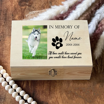 Personalized Pet Urn Customize Name Dog Memory Wood Box Remembrance Gift  Ashes Loss Pet Memorial Urns for Dogs or Cat