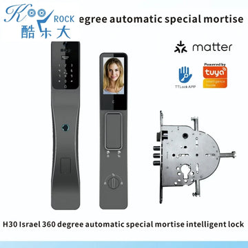 3D Face Doodle Smart Lock with Israel 4-Way Security Lock for Ultra-Safe Keyless Entry