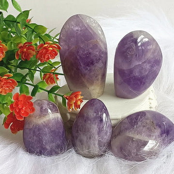 Natural Amethyst Polishing Decoration Crystal Quartz Mineral Restoration Spirit Decoration