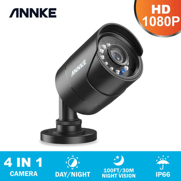 Annke 2MP HD Security Camera CCTV Analog 1080P 4-in-1 AHD/TVI/CVI/CVBS 3.6MM Lens Camera For analog Home Surveillance DVR System