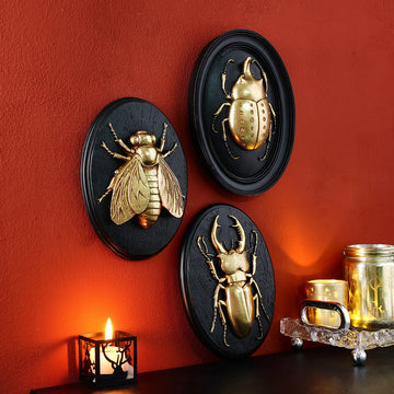 1PC, resin material golden beetle series pendant, suitable for insect party decoration