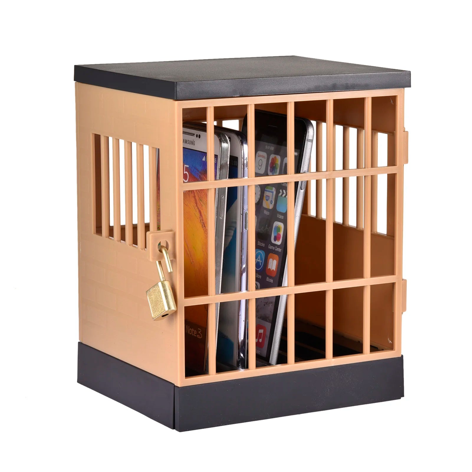 Mobile Phone Jail Cell Prison Lock Up Safe Smartphone Home Table Office Gadget Storage Organizer For Home Party Focus Time
