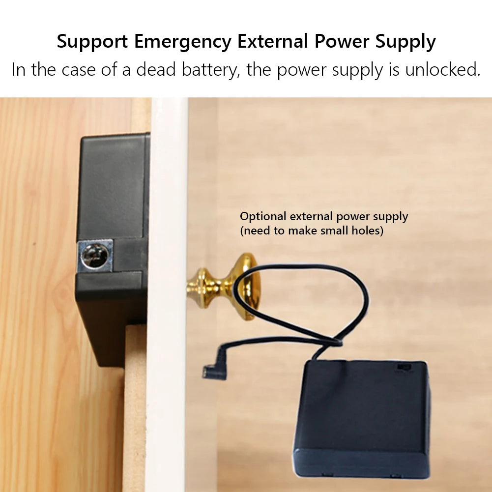 T8 Smart Cabinet Drawer Lock IC Card TTLock Unlock for Furniture Wooden Door