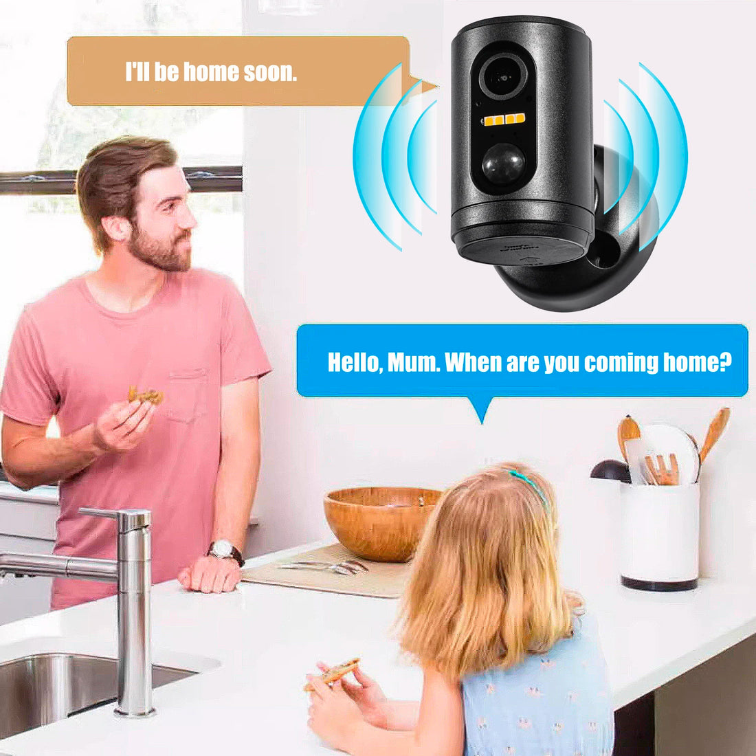 2MP Mini Battery Camera Wifi With Long Standby Indoor PIR Sensor Motion Detection Wireless Video IP Security CCTV HD Home Camera