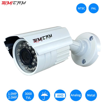 2MP 1080P 720P AHD Security Camera Analog NTSC/PAL Metal Bullet Outdoor Waterproof Night Vision Video Surveillance For DVR