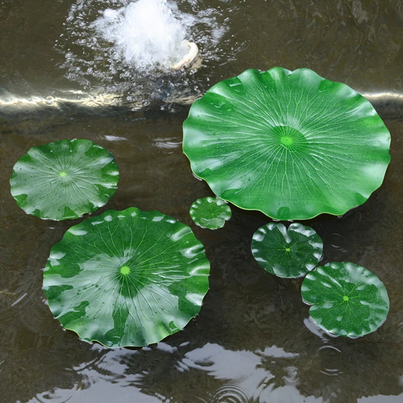 Floating Fake Lotus Leaf Artificial Lotus Leaf Garden Pond Water Pond Tank Flower Decoration Plant Fake Water Lily Leaf