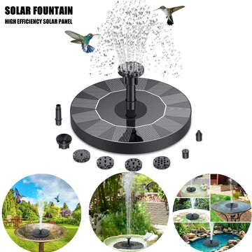 Solar Water Fountain Pool Pond Waterfall Garden Decoration Outdoor Bird Bath Mini Powered Fountain Pump For Yard Patio