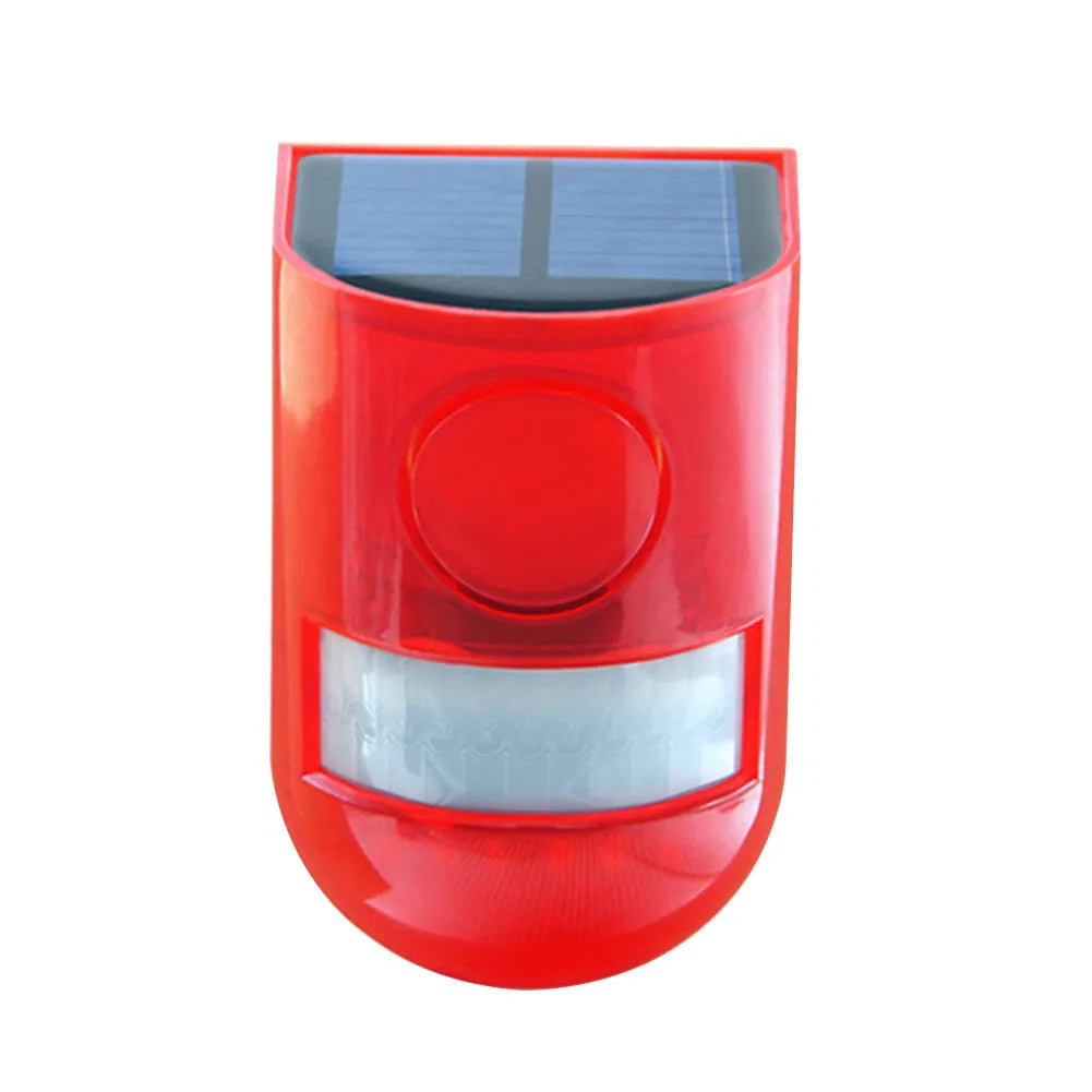Solar Infrared Motion Sensor Alarm Waterproof Motion Sensor Detector Remote Control Multifunctional Portable for Home Outdoor
