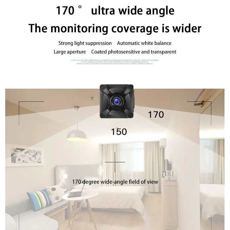 Xiaomi 4K Wireless Mini Camera Motion Detection Monitor WiFi IP/AP Remote Rechargeable Home Surveillance With Long Battery Life