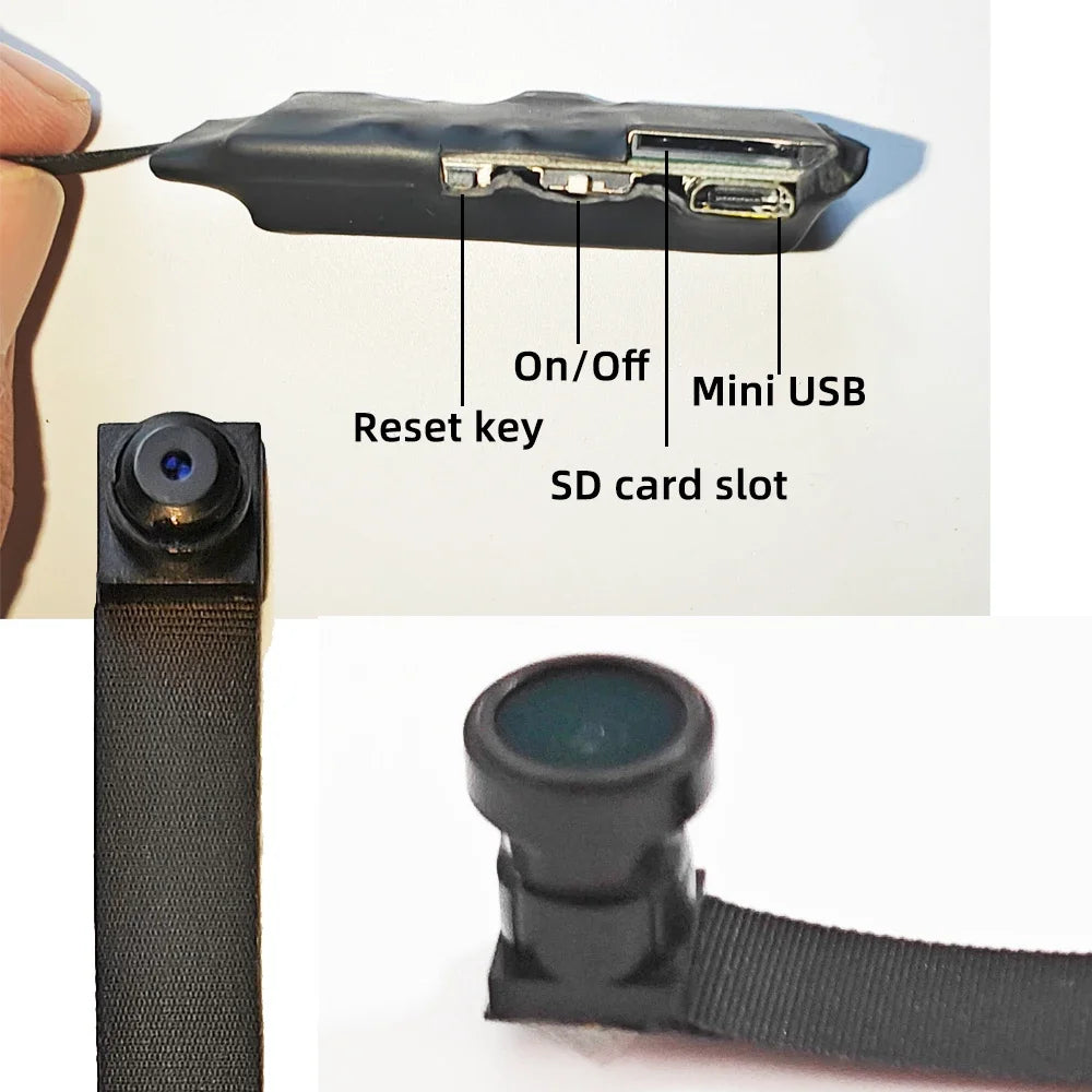 Mini WiFi camera, 4K HD wireless portable camera, used for indoor/outdoor, home/office, car, baby/nanny monitor, remote viewing
