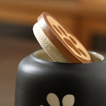 Ceramic Pet Ashes Storage Box Cute 180/500ml Funeral Urn for Pets Sealed Jar Memorials Dog Cat Cremation Urns