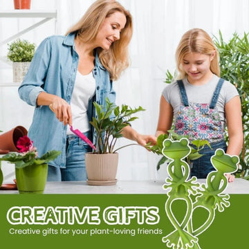 13cm Frog Shaped Reusable Cable Wire Tie Cute Decorative Twist Bendable Garden Plant Support Adjustable Flexible Clip for Stem