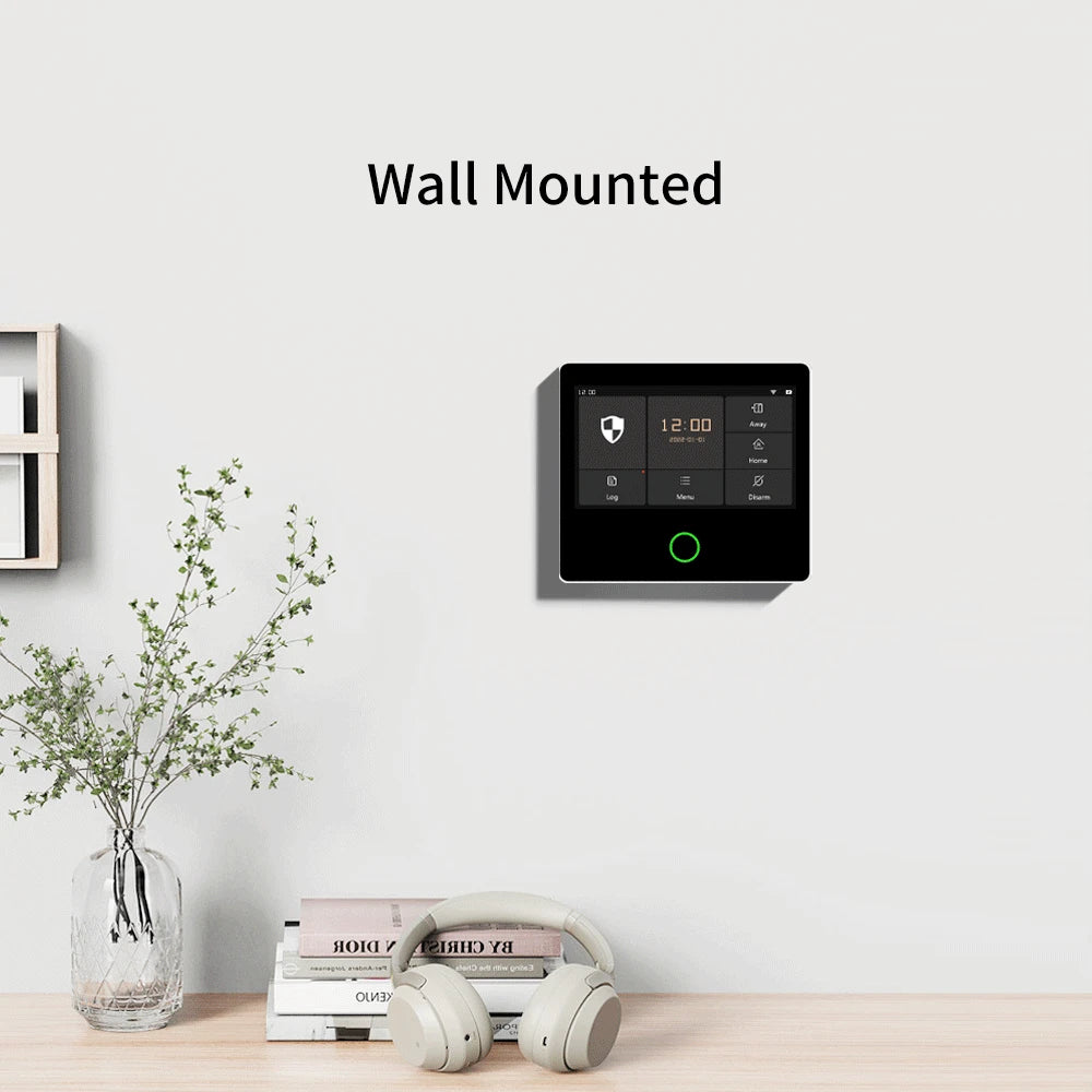 Staniot WiFi SecPanel 5 Wireless Home Alarm System Tuya Smart 4.3" Touch Screen Security Kit Built-in Siren APP Remote Control