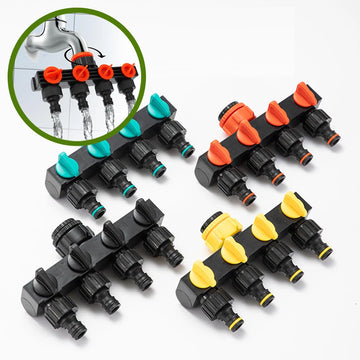 Faucet Connector Garden Accessories Water Distributor 4 Way Watering Supplies Irrigation Fittings Tool Hose Splitter System Home