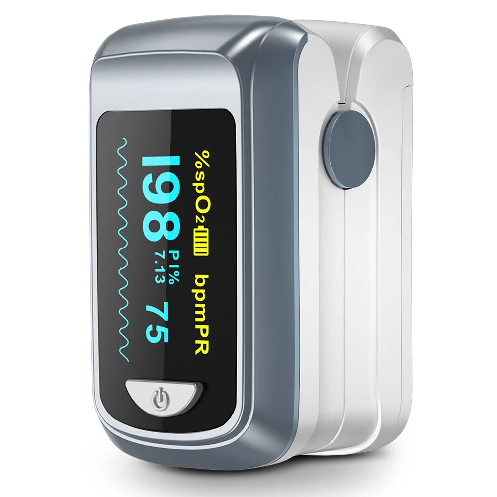 HealthTree Fingertip Pulse Oximeter Saturometer Oximetry Heart Rate Blood Oxygen Oximetro OLED Display Adult Child Saturometro
