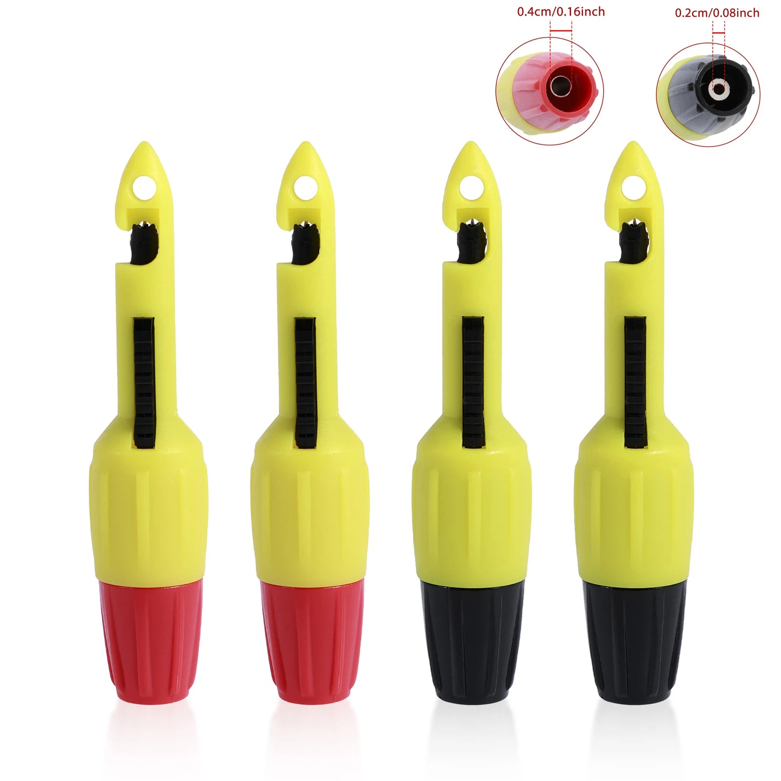 4PC Wire Piercing Probe Insulation Piercing Clip Wire Piercing Tool for Multimeter Voltage Thermometer Voltmeter Testing 2mm 4mm