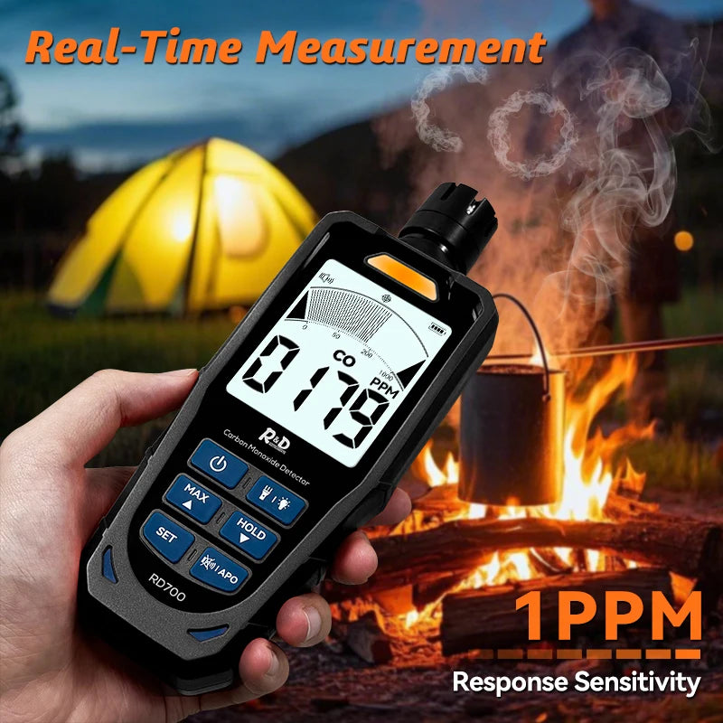 RD700 CO Meter Carbon Monoxide Detector with High Precision Sensor Professional Gas Analyzer Air Quality Tester