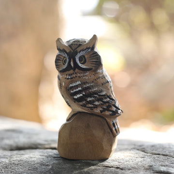 Handcrafted wood carving Home decorations decoraciones para el hogar desk accessories room decor Handmade Owl Statue room decor