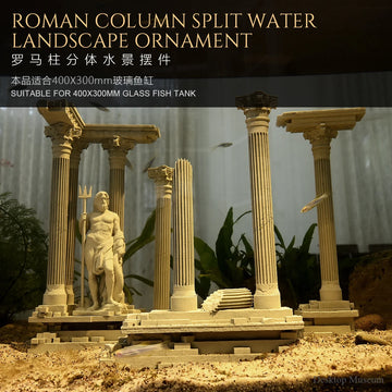 Fish Tank Water Landscape Roman Column Ornament Fish Tank Aquarium Landscape (185mm high) LTCP-407