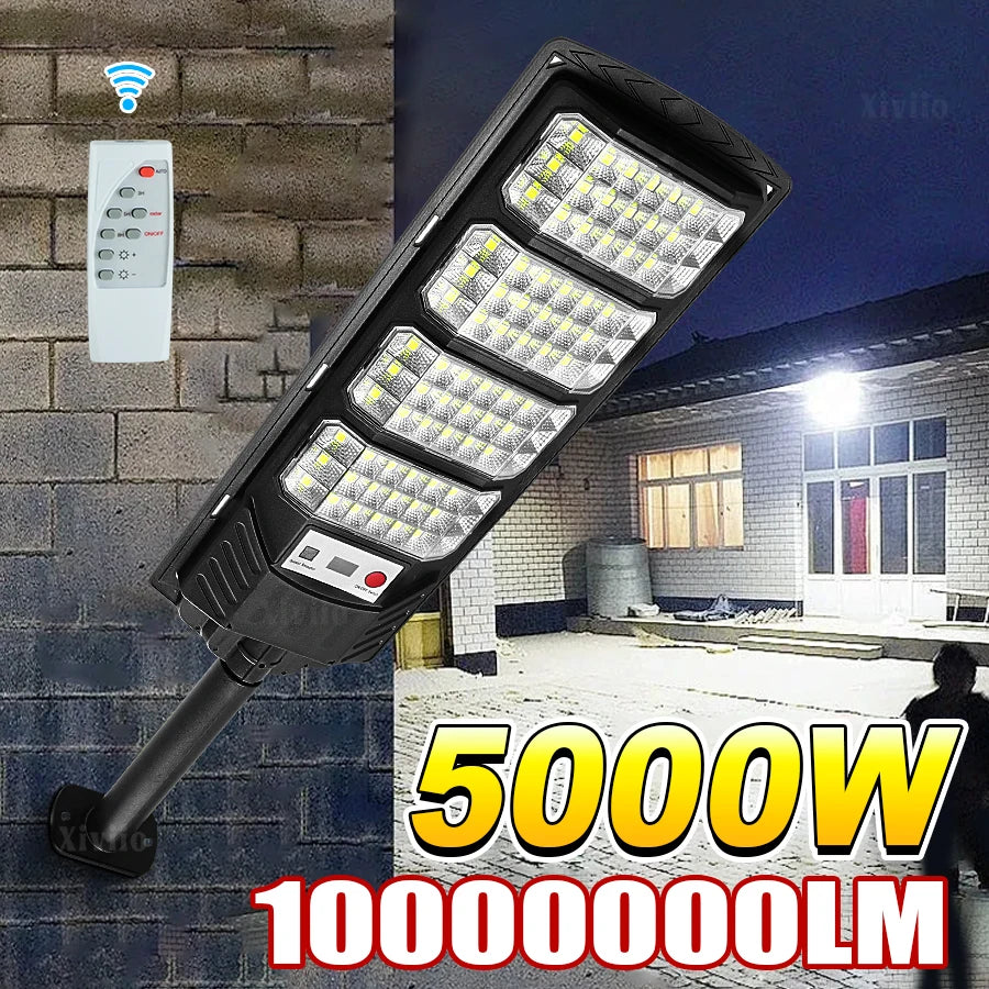 2025 10000000LM Supr Powerful Solar Led Light Outdoor 5000W/3000W/2000W Wall Solar Lamp Motion Sensor Sunlight Garden Light