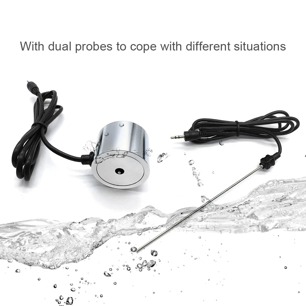 Water Pipe Leak Detector Sensor Water Pipe Tube Leakage Monitor Tester Kit with Dual Probes Earphone High Sensitivity Locator