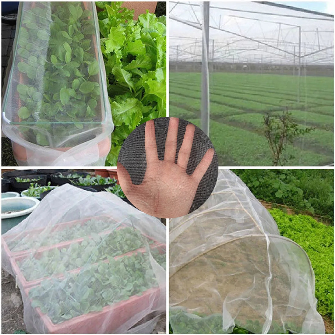 60 Meshs Garden Insect Protection Net Flowers Greenhouse Protective Net Plants Fruit Care Cover Pests Control Anti-Bird Supplies