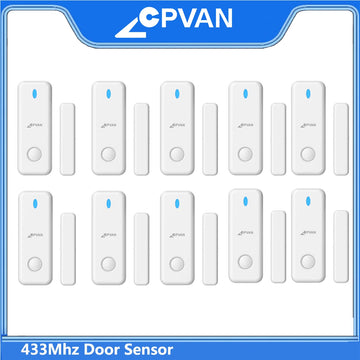CPVAN Wirless 433MhZ Door Sensor Window Sensor only for CP10/CP10 Pro/CP10 Pro LoRa/SN30W Home Alarm System