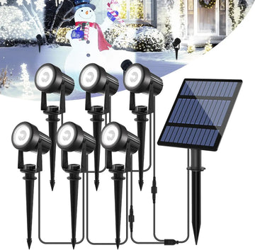 1/2/4/6 LEDS Solar Spotlight Outdoor Garden Wall Lamp for Tree Street Decor IP65 Waterproof LED Landscape Countyard Solar Light