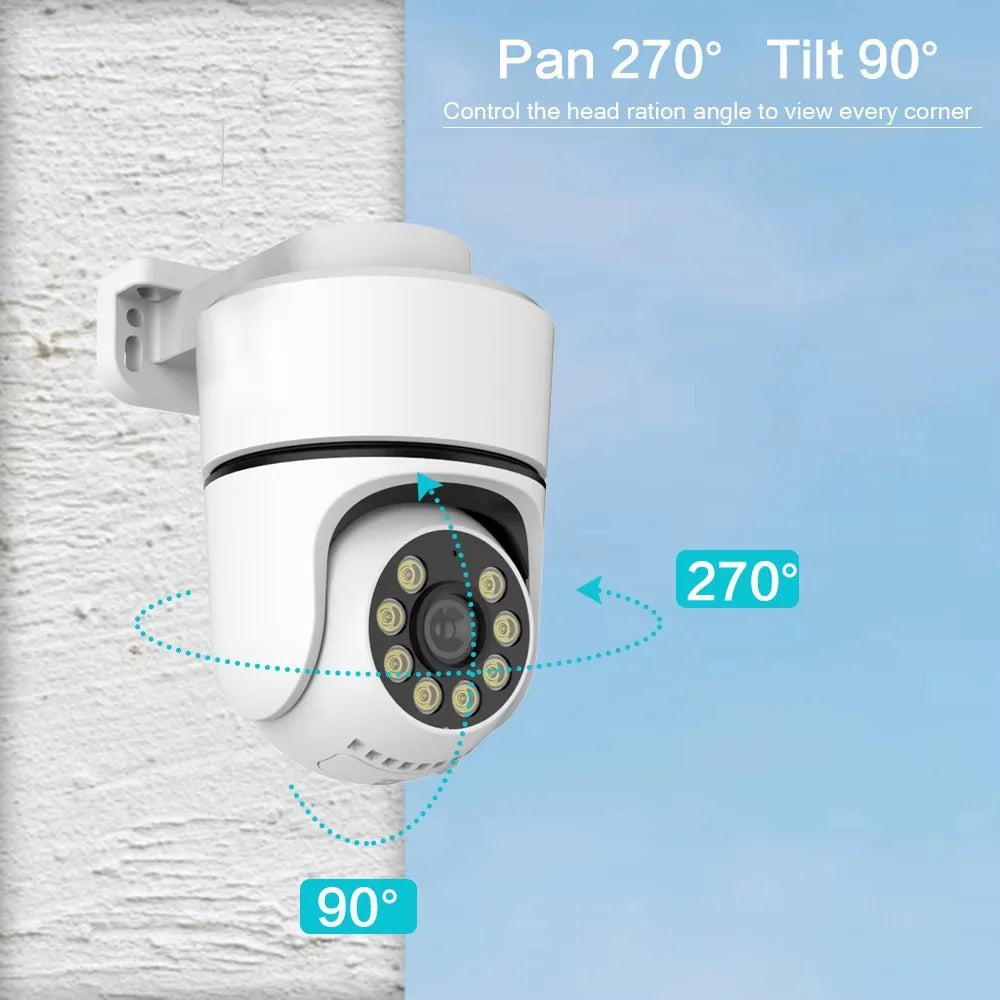 4K POE Security PTZ IP Camera Street Onvif Outdoor Color Night Vision P2P Pan Tilt With Motion Detection Two Way Audio SD Slot