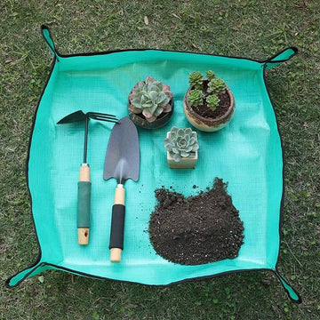 1pc Flower Pots Planting Mat Waterproof Transplanting Mats Foldable PE Plant Repotting Mat Gardening Planting Mat 32-100cm