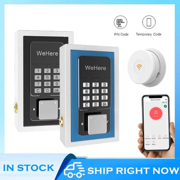 Wall Mount Safe Key Storage Box App Remote Organizer Password Security Code Lock No Key Home Safe Lockbox