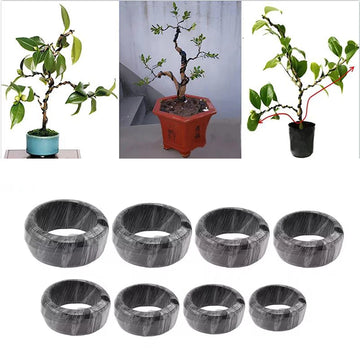 5/10m Bonsai Wire Plant Support Anodized Aluminum Bonsai Training Wire for Plant Shaping Garden Accessories 1/1.5/2/2.5/3/3.5mm