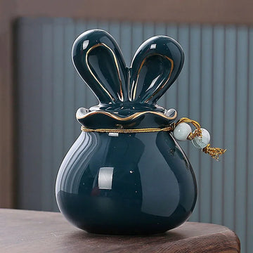 Rabbit Funeral Hurne Ceramics Pet Ashes Cat Pet Urn Personalized Urn for Pets Animal Funeral Urnas for Human Ashes Dog Memorial