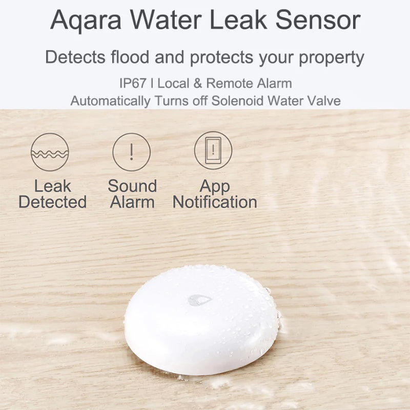 Aqara IP67 Water Immersing Sensor ZigBee Flood Water Leak Detector Alarm Security Water Leak Sensor For MiHome Homekit APP