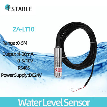 Smart Water Level transmitt Water Tank Liquid Hydrostatic Level Sensor 0-500M 4-20mA 0-5/10V RS485 Output water level device