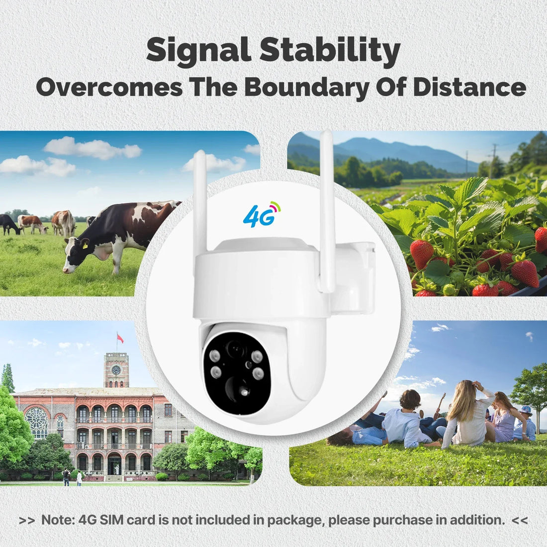 MOES Tuya 4G/WIFI 4MP Surveillance Smart Security Camera Solar Charging IP65 Waterproof Human Tracking Full Color Night Vision