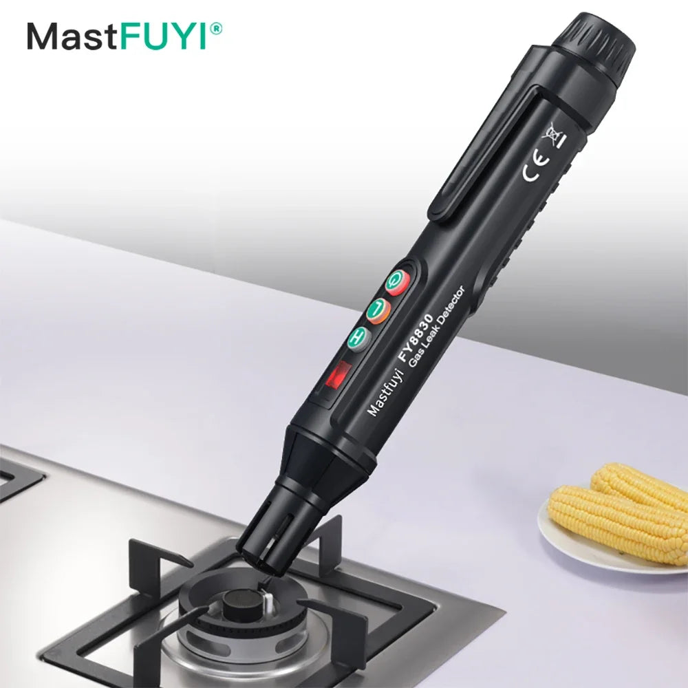 MASTFUYI Portable Gas Leak Detector Natural Gas Detector Combustible Gas Detector with Audible and Visual Alarm Gas Sniffer Tool
