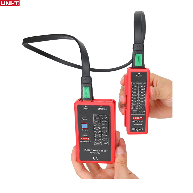 UNI-T MINI-HDMI Cable Testers UT681HDMI Wire Tracker Lan Finder Network Repair Tools