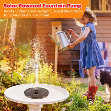 Solar Water Fountain Pond Waterfall Fountain Garden Supplies Decoration Solar Powered Fountain Bird Baths Outdoor Garden Decor
