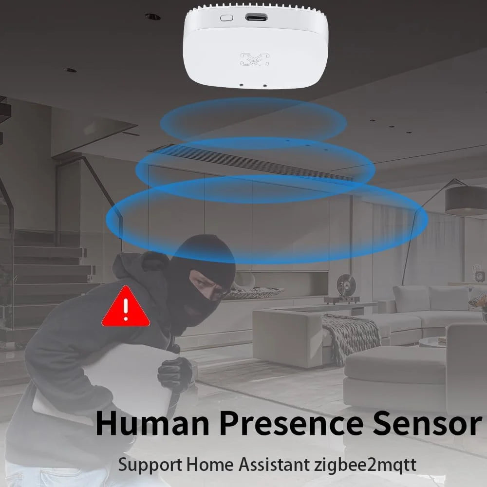 Haozee Tuya WiFi /Zigbee Human Presence Detector Smart Human Body PIR Sensor Radar Detector Microwave Motion Sensors