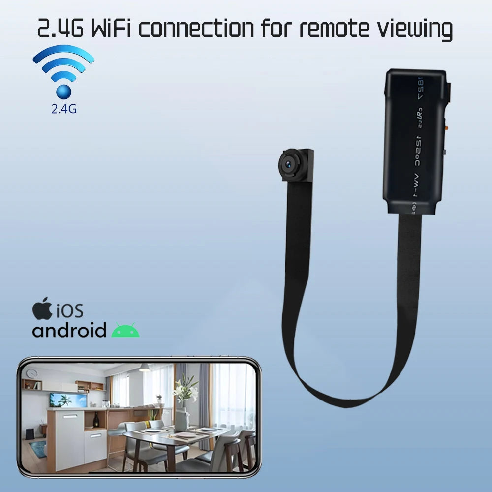 Home Office Outdoor DIY Mini Camera WiFi Connection Mobile Detection Supports Remote Viewing Can DIY Camera